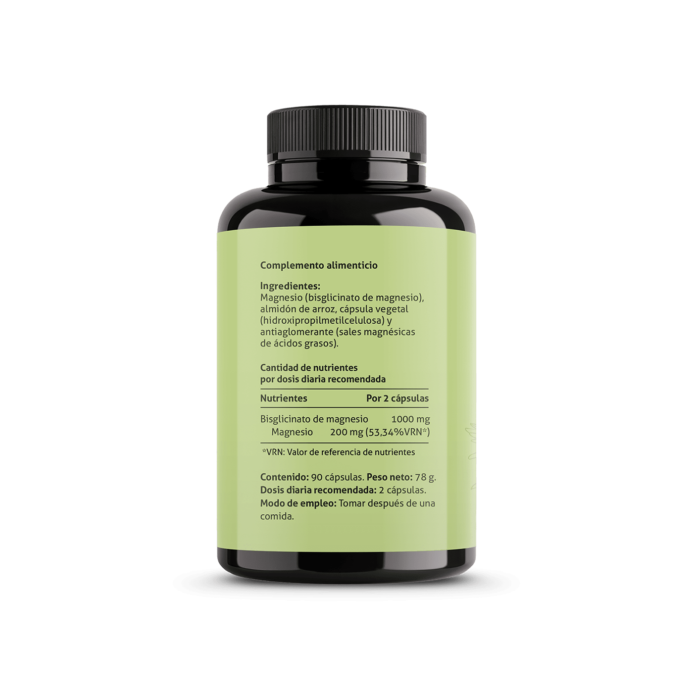 Bisglicinato de Magnesio Ingredientes